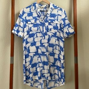 Anthropologie Tunic Quarter Button